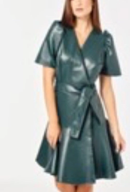 Green Leather Dresses for Women for sale | eBay