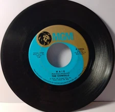 The Cowsills  Hair / What Is Happy?  1969 MGM K14026  Pop Rock, Sunshine Pop  VG