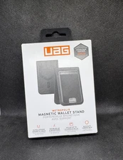 UAG Metropolis Magnetic Wallet 5 Card Holder Kickstand, PU Vegan Leather Black