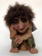Ny Form Norwegian Troll 170 Troll Man On Rock Thinking With Original Tag