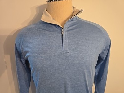 PETER MILLAR CROWN CRAFTED FNTBL MEN'S 1/4  ZIP  SWEATER Sz S