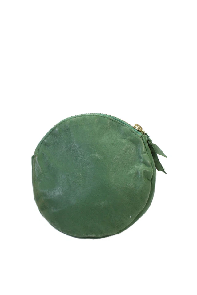 Anthropologie Adultos Floral Cuentas y Bordado Cremallera Bolsa Cartera Verde Foto 3 de 4