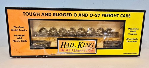 Coche plano de transporte MTH TRail King con 8 juegos de ruedas 30-7668 con caja | Zustand: New