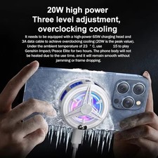 Mobile Phone Heat Dissipators Gamings Cooling Radiator Coolers with LED Light