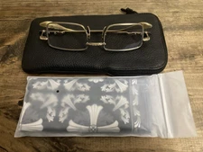 Chrome Hearts Buckle Rider Glasses Gold Frame Authentic W/ Receipt