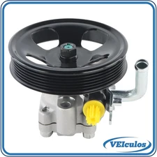 Power Steering Pump with Pulley For 2005-2010 Kia Sportage Hyundai Tucson 2.7L