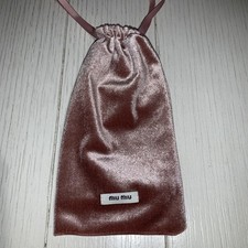 MIUMIU Eyeglasses Sunglasses Drawstring Pouch Soft case Eyewear New