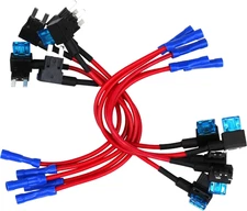 10 Pack -  12V Car Add-A-Circuit Fuse TAP Adapter Mini ATM APM Blade Fuse Holder