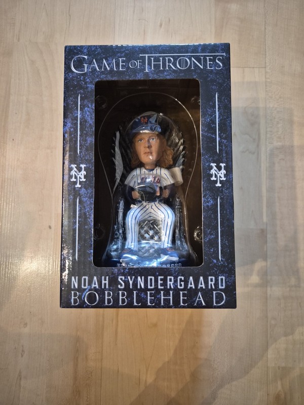 NY METS NOAH SYNDERGAARD GAME OF THRONES BOBBLEHEAD SGA 2019 GOT THOR SGA
