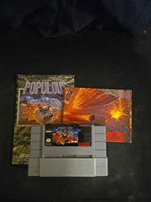 Snes Populous With Manual And Poster