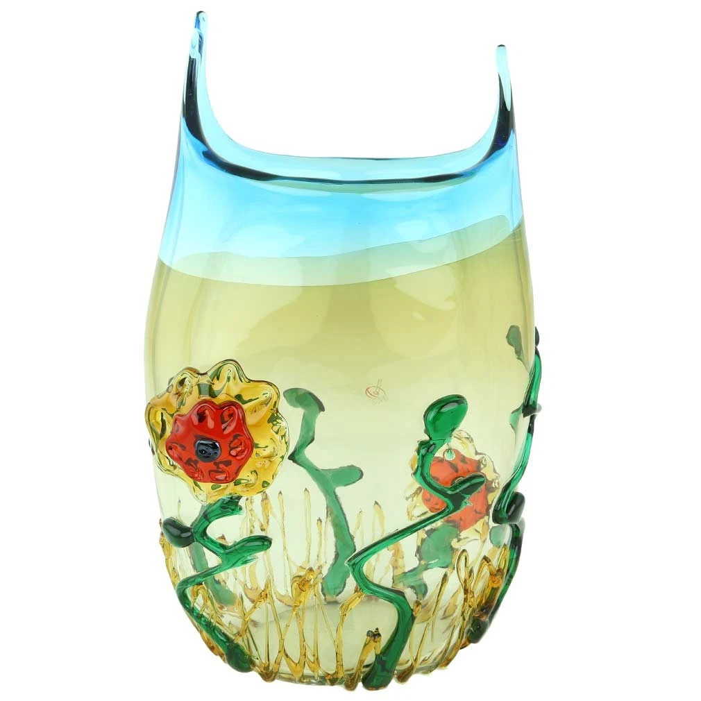 GlassOfVenice Murano Glass Abstract Flower Vase
Opens in a new window or tab