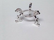 Silver Flower Stand for Crystal Balls holds to 2" - 3" (50mm - 80mm) spheres