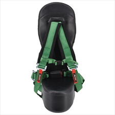 2017+ Canam X3 Bump Seat with 4 Point Green Harness 2 or 4 seat models