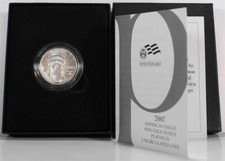 2007-W $50 1/2oz .9995 Burnished Platinum Eagle In Original Government Packaging 2842.04 per troy oz