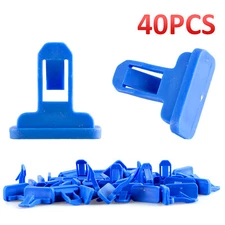 40x Fender Flare Retainer Bumper Clip Blue Nylon For Toyota Camry Tacoma RAV4 US