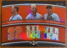 Dustin PEDROIA Alex RODRIGUEZ MORNEAU🔥2010 Triple Threads Relic Combos 34/36