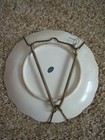 small decorative plate, floral design, made in Japan blue sticker — photo 2