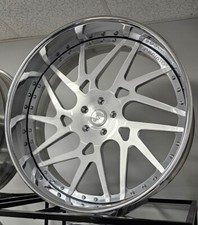 24 Inch Brushed Forgiato Twisted Maglia 5x120 5x4.75 Wheels Rims 22 26 28