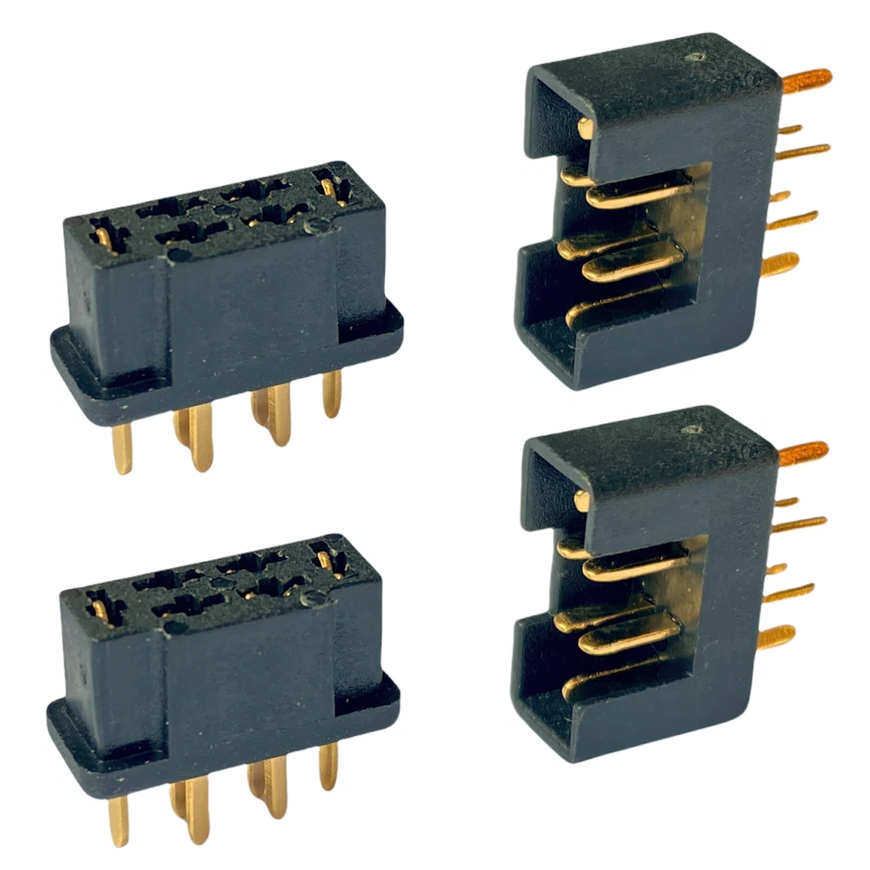 ✅ 10 Pares MPX Enchufe Hembra Negro Enchufe de Alta Corriente para Multiplex ... - Imagen 2 de 4