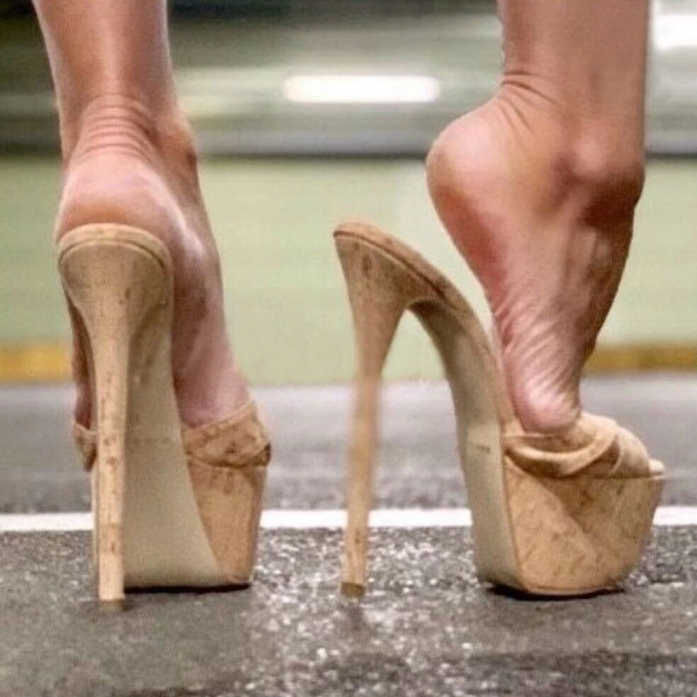 Womens High Heels Platform Stiletto Mules Slippers Peep Toe Womens High Heels Platform Stiletto Mules Slippers Peep Toe