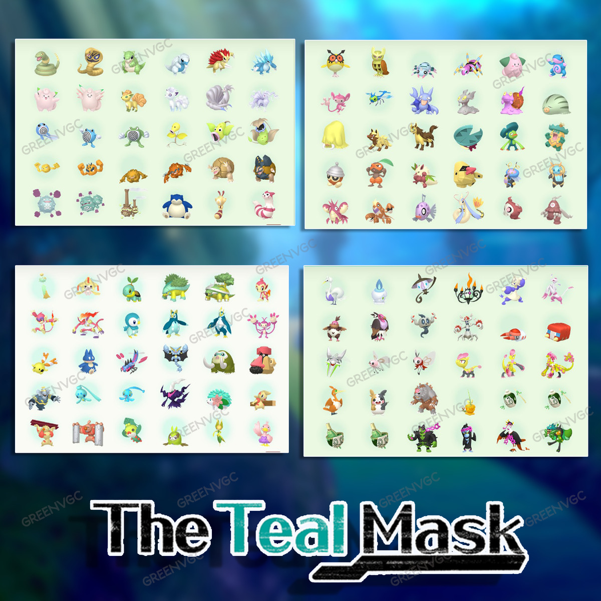 Complete Teal Mask DLC Pokedex Pokemon Home 6IV Shiny Pokemon Scarlet and  Violet