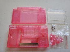 Nintendo DS Lite Full Replacement Housing Shell Screen Lens clear pink US 