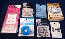 Jewelry Making Lot Assorted Mixed Kit Bundle Chains Metal Connectors Toggle Sets