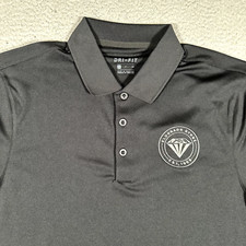 Nike Shirt Mens Small Black Golf Polo Performance Stretch Dri-Fit Casual Preppy