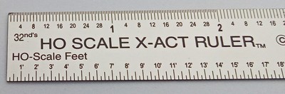 ho scale stainless ruler x act 6 x 34 wide made in usa