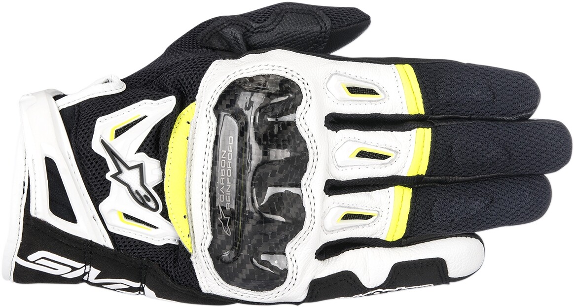SMX-2 Air Carbon V2 Leather Glove Alpinestars Black/White