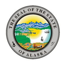 5" alaska state seal bumper sticker decal usa made
