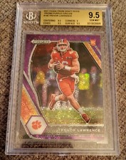 TREVOR LAWRENCE 2021 PANINI PRIZM DRAFT ROOKIE PURPLE CIRCLES #16/50 BGS GEM 9.5