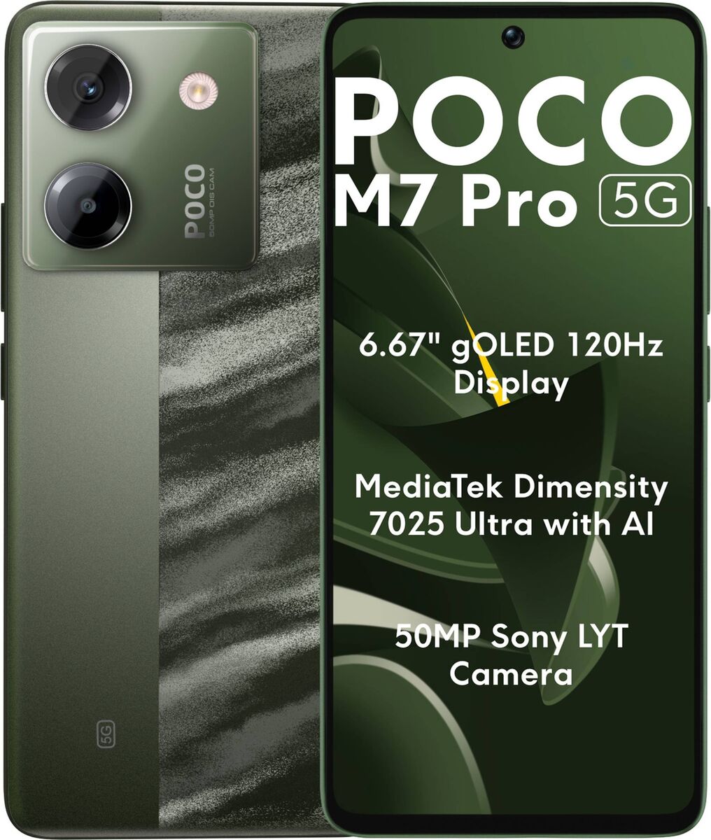 POCO M7 Pro 5G (Olive 256 GB 8GB RAM) Dimensity 7025 Ultra POCO M7 Pro 5G (Olive 256 GB 8GB RAM) Dimensity 7025 Ultra