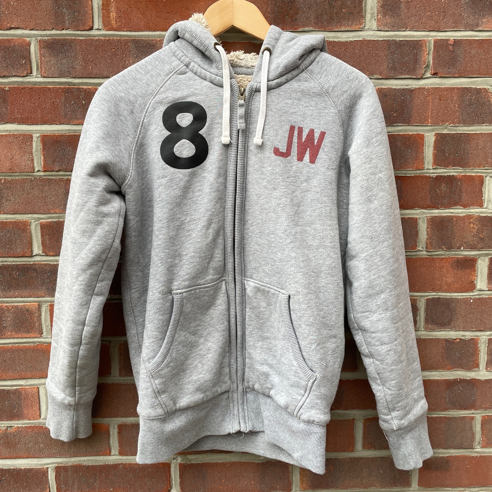 JACK WILLS Fleece Lined Hoodie Grey Zip Up Size XS Mens Hooded Sweatshirt |  eBay