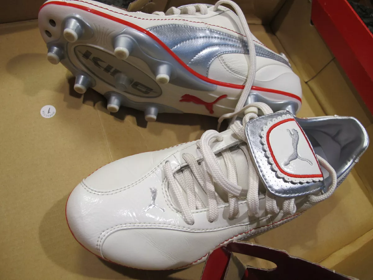 Zapatos de futbol clearance puma king blancos xl