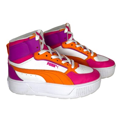 Size 5 - PUMA Karmen Rebelle Mid White for sale online | eBay