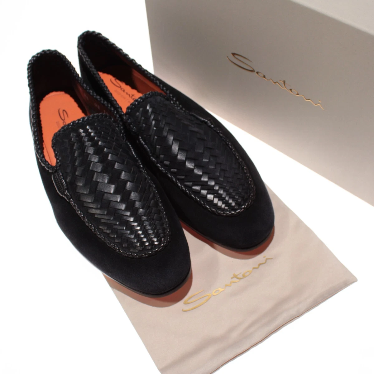 Santoni 6.5UK (7.5US) red suede loafers Santoni Easy Suede Penny Loafers | Dress Shoes | Harry Rosen main image 2