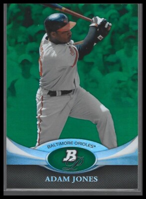 Adam Jones 2011 Bowman Platinum #3 Emerald Baltimore Orioles