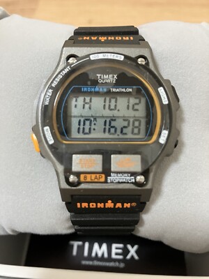 TIMEX IRONMAN 8 LAP Watch TX-TW5M54300 1986 OG Quartz 100M
