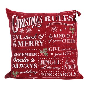 red christmas throw pillows