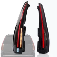 LED Tail Lights Cadillac Style For 2007-2014 Chevy Suburban 1500 Tahoe GMC Yukon