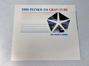 1988 PLYMOUTH GRAN FURY SALES BROCHURE IN EXCELLENT CONDITION