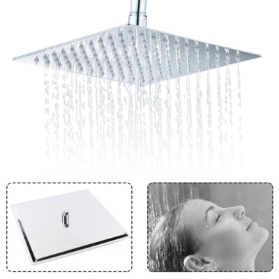 40x40 cm Kopfbrause Rainshower Edelstahl Regendusche Brausekopf Duschkopf Silber
