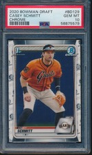 PSA 10 CASEY SCHMITT 1st 2020 Bowman Chrome Draft GIANTS Rookie Card RC GEM MINT