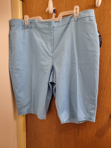 Briggs New York Womens Plus Size 22w Blue Shorts New Nwt Read DESCRIPTION