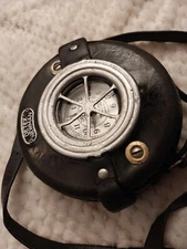 Detex Newman Watch Clock Corporation With Leather Case And Strap w/Timecards