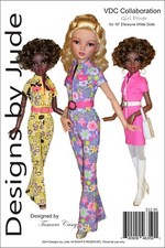 Doll Clothes Sewing Pattern for 16" Ellowyne Wilde, Girl Power