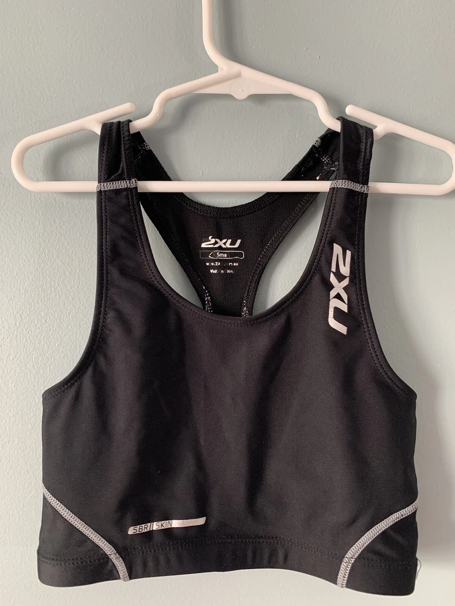 2XU Women’s SBR Skin Black Sportswear Top Sports Bra Small