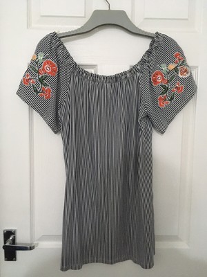 asda black cold shoulder top