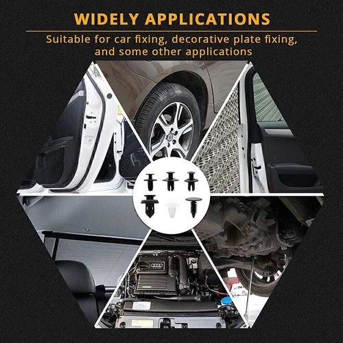 100 Stück Fender Liner Befestigung Niete Druck Clips Halter 6 Größen Universal - Bild 8 von 10